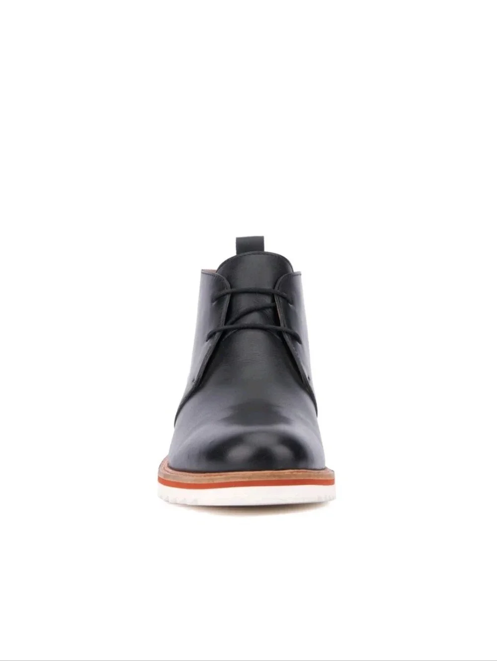 Vintage Foundry Co. Lewis Black Leather Chukka Boots - Sleek Lace-Up Design 7.5